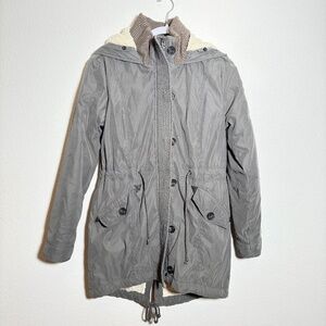 Abercrombie and Fitch Sherpa Lined Parka SIZE M